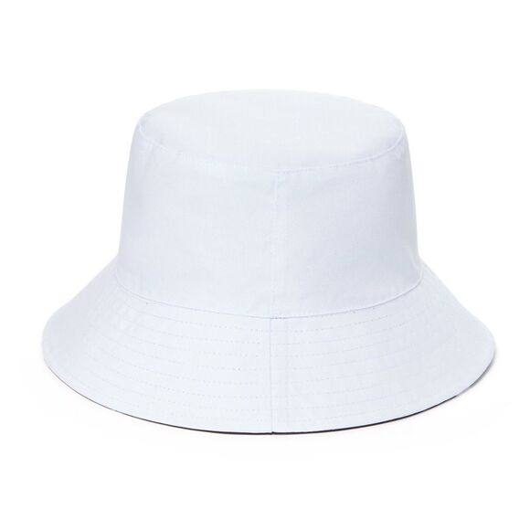 NWT Alice + Olivia x FabFitFun Reversible Bucket Hat Black & White Daisy Print main image 6